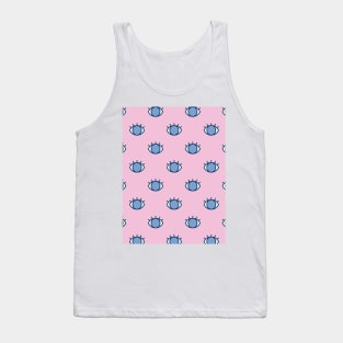 Blue Eyes Pattern Tank Top